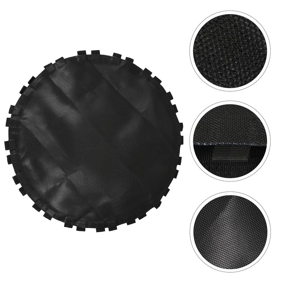 Trampolín Cama elástica Redonda de Malla para trampolín, repuestos, Alfombrilla para Saltar, Repuesto de Resorte para Saltar para Trampolines, Almohadillas Negras Accesorios De Trampolín