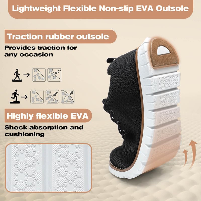 ziitop Men's Running Walking Shoes Fashion Sneakers Mesh Dress Shoes Business Oxfords Shoes Lightweight Casual Breathable Work Formal Shoes - Image 5