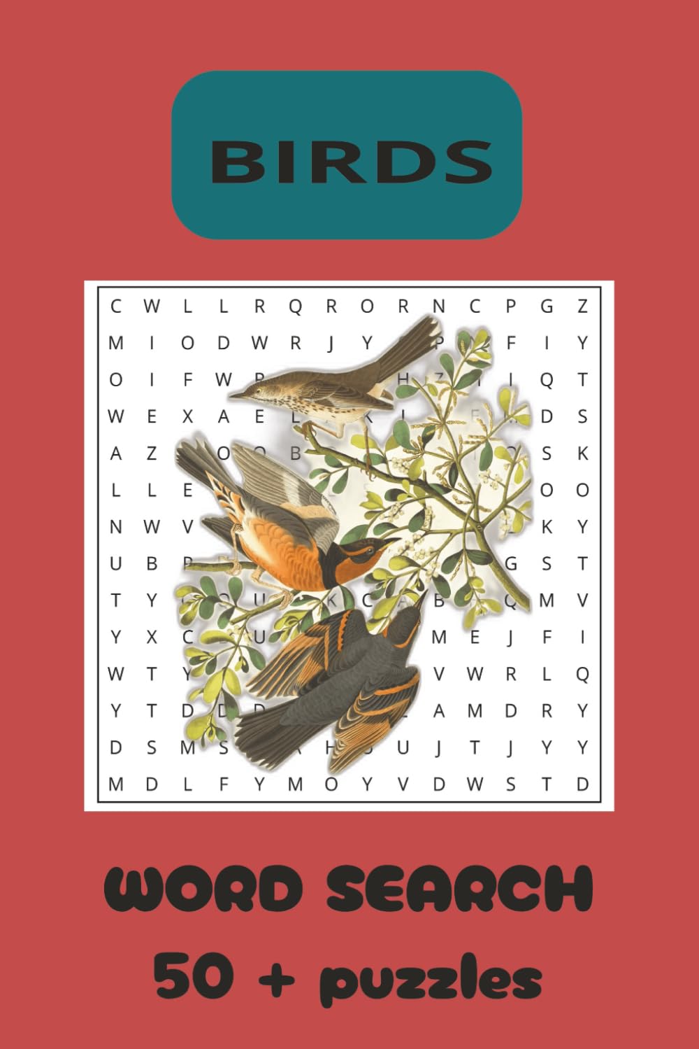 BIRDS WORD SEARCH 495: 495 Unique Bird Names Word Search Puzzles for Adults and Teens | Fun, Relaxing, Educational Bird Lover Activity Book