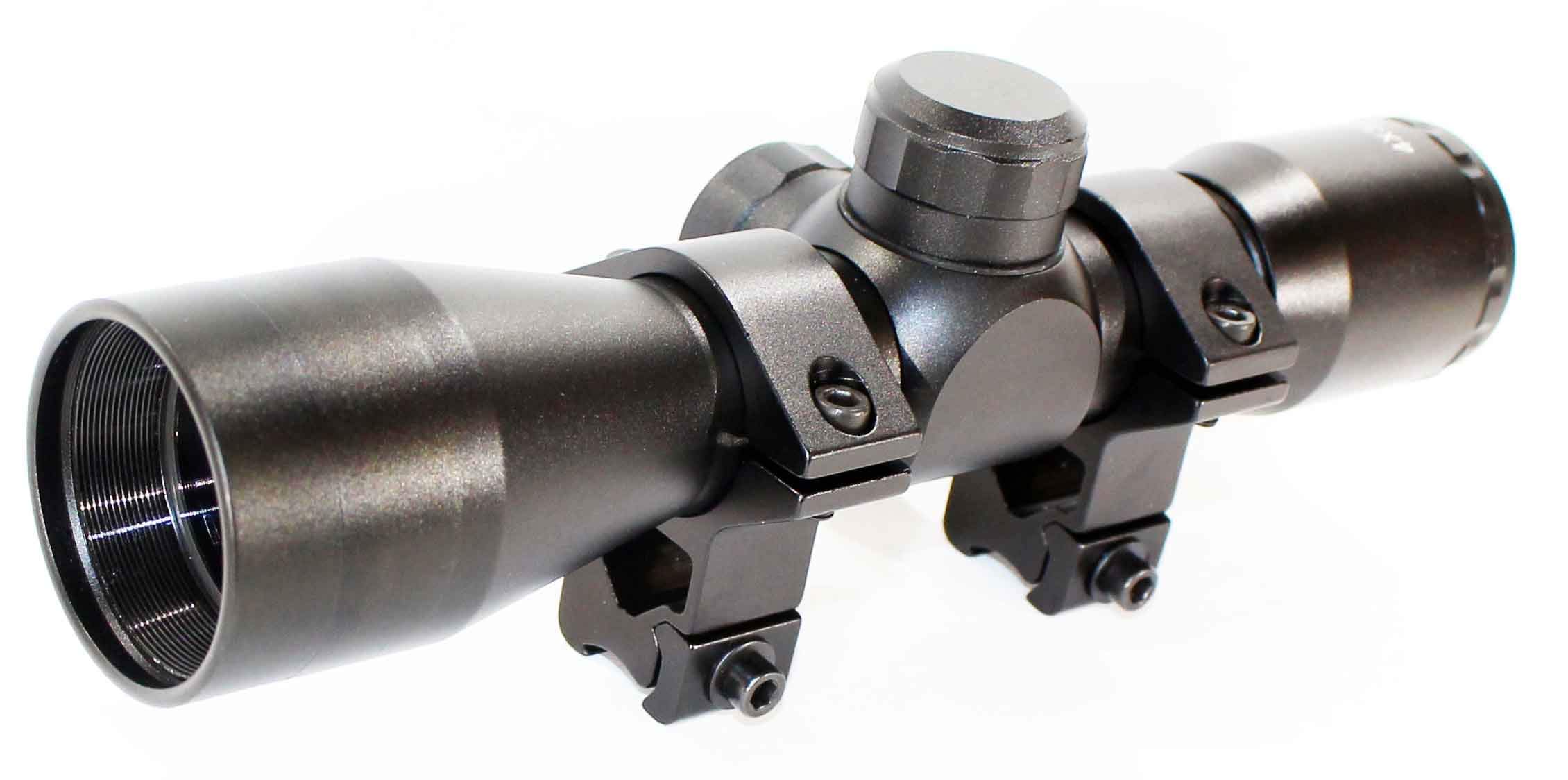 trinity Tactical Hunting Scope 4x32 mildot Reticle Aluminum Black Dovetail Mount Base for Benjamin Marauder.