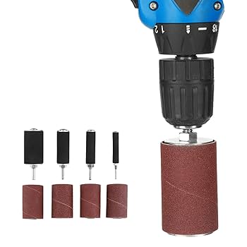 Sanding Block 20 Pieces Spindle Sanding Drum Sander Tool Set With Case For Drill Press Drill Spindle Sander