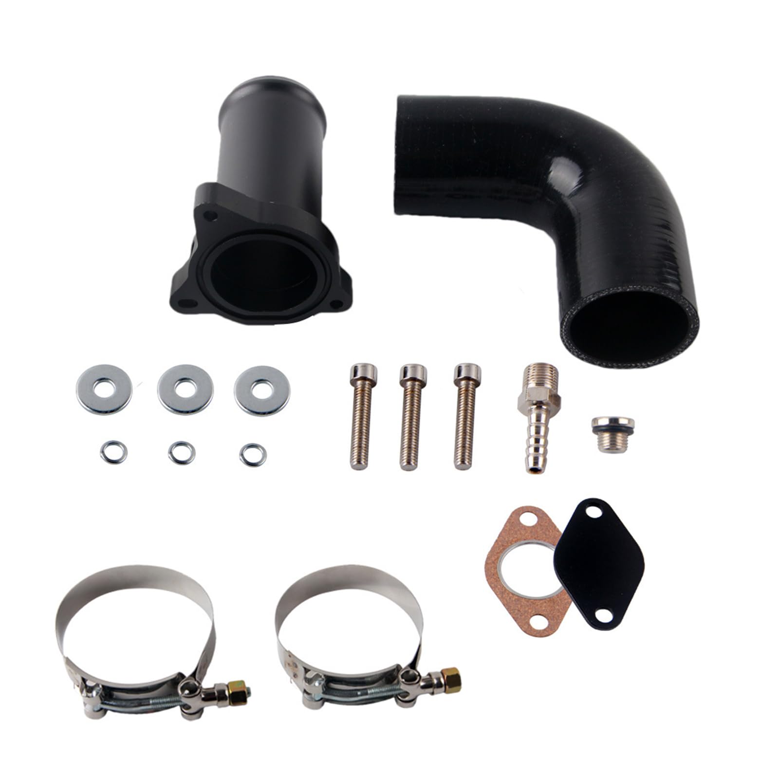 AGR Delete Set 5mm AGR ventil verschlussplatte Kit aus Aluminium - Für VW Audi Seat Skoda - 1.9 TDI 1.4 TDI Motoren - Inkl. Dichtung - Reduziert Versottung & Ruß