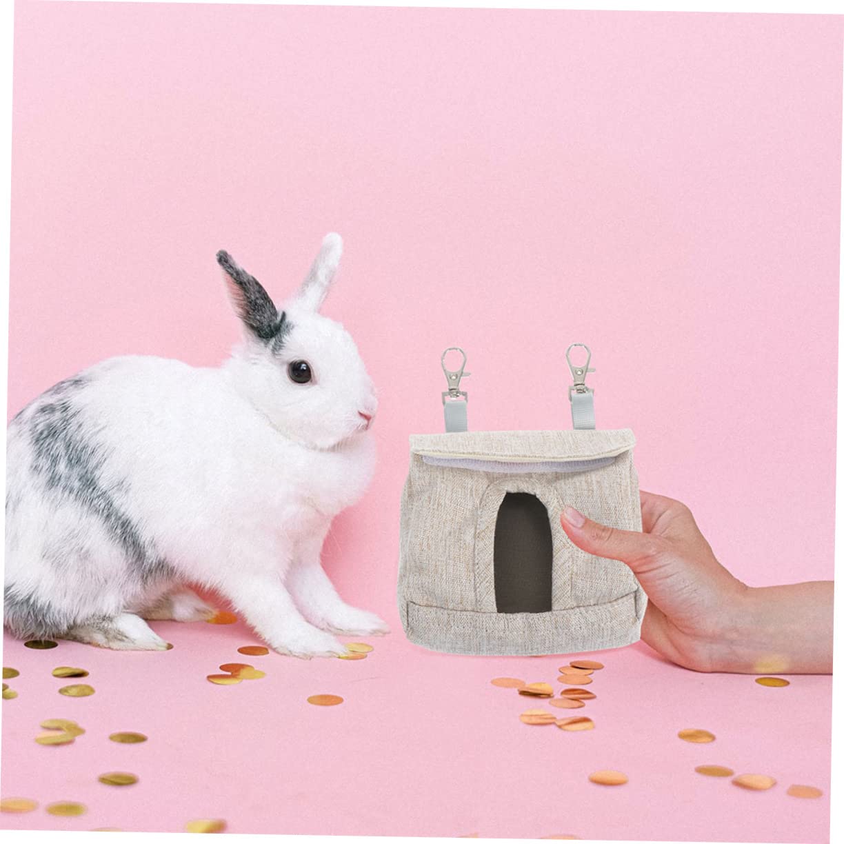 BESPORTBLE 8pezzi Sacchetti Per Per Cavia e Contenitori Appesi Per Facili Lavabili e Resistenti Per Criceti e Cincillà
