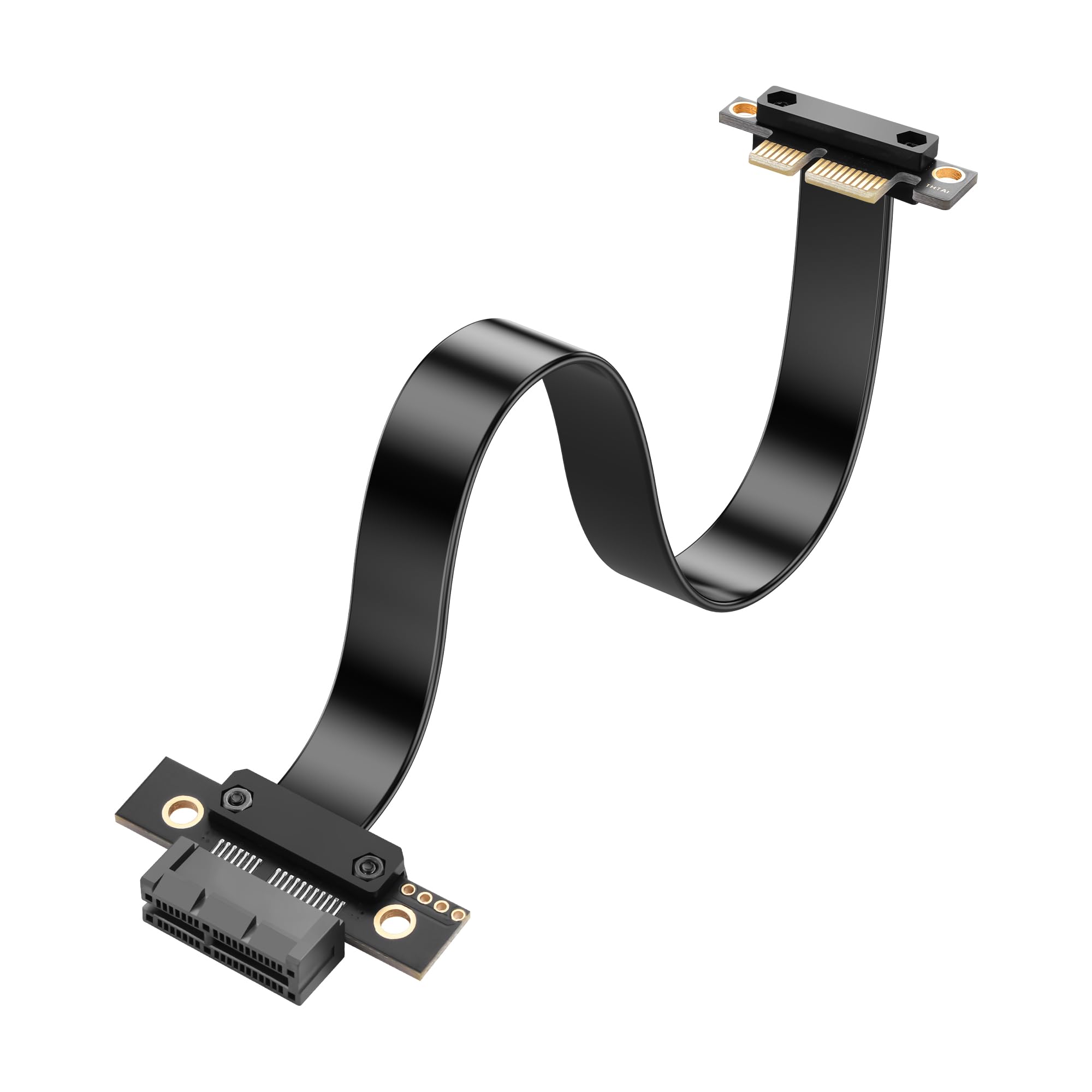 SinLoon Cavo riser PCIe 4.0 X1 90 gradi PCI-E 1X maschio a 180 gradi PCIE 1X femmina Riser cavo di prolunga – 9018 (30 cm)