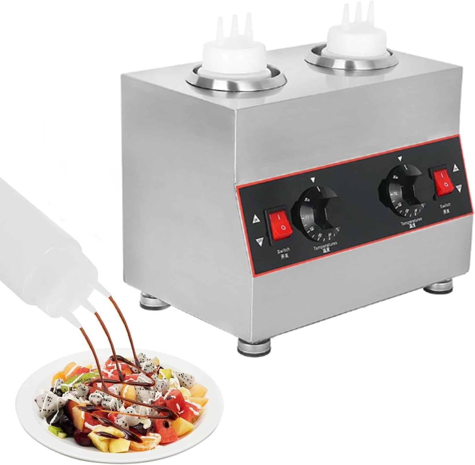 Chauffeur de sauce au buffet pour sublimer vos desserts et plats chauds