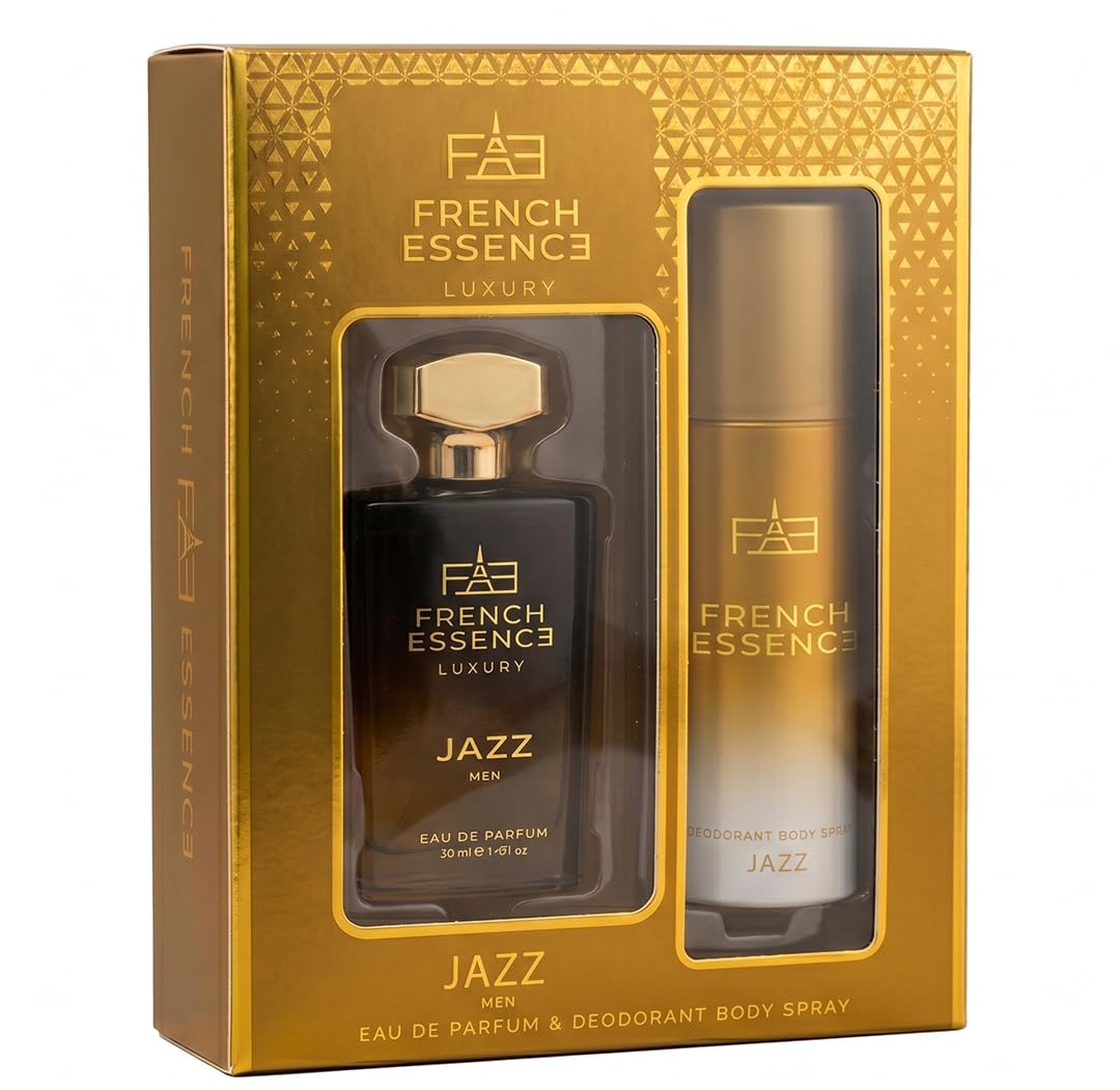 FRENCH ESSENCE Luxury Gift Perfume Set 60Ml & Deodorant 120Ml | Perfume and Deo Combo (Jazz)