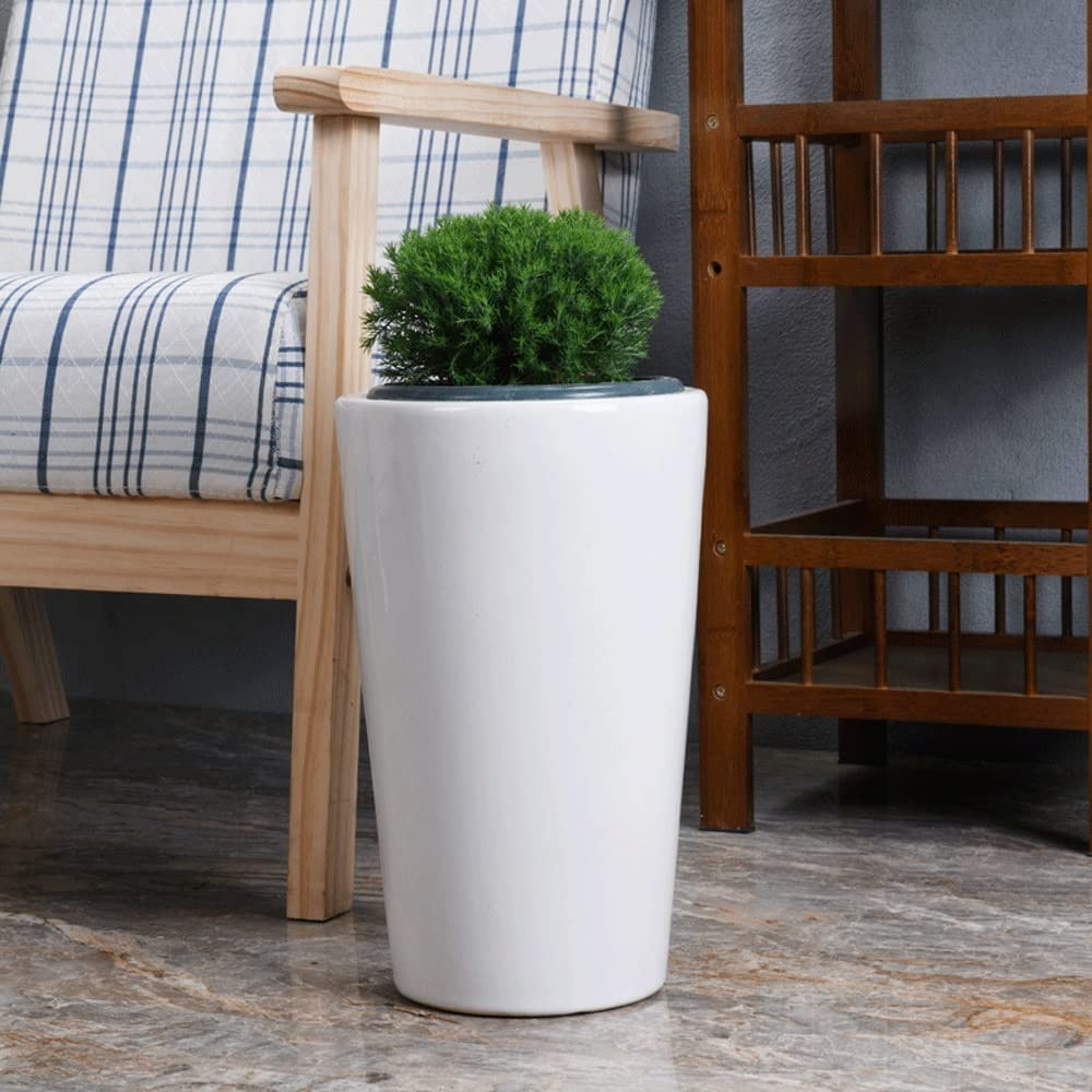 Donice Pojemniki Biała ceramiczna doniczka Dekoracja rodzinna Kreatywna seryjna ceramiczna doniczka Ceramiczna mocna i trwała