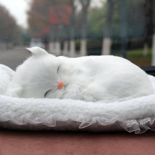 Miniatura 2 de Juguete de peluche lindo realista Fluffy offerspring ornamets gris rayas atigrado gato peluche Kawaii suave gatito regalo