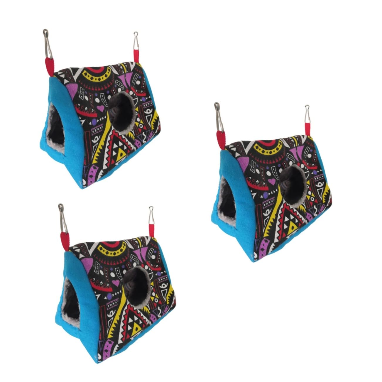 YARNOW 3 Piezas Nido de pájaros de Interior Cama de Invierno para hámster Nido de Loro de Peluche cálido hamacas Colgantes Nido de Loros Almohadilla de Dormir para Loro Mantener Caliente