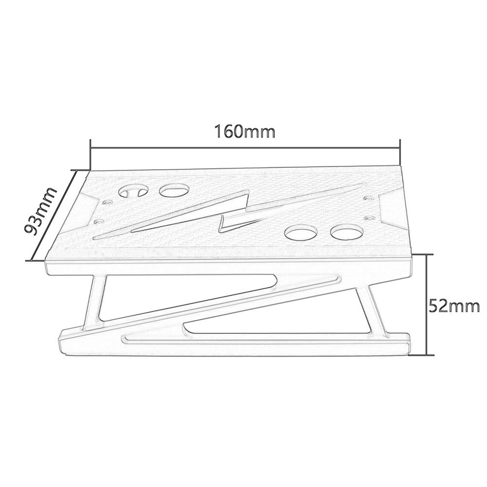 Qianly Soporte RC de Aleación de Aluminio para Reparación, Estación de Trabajo, Modelo de Soporte de Trabajo, Soporte de Exhibición, Tamaño Compacto, Adecuad, Plata Púrpura