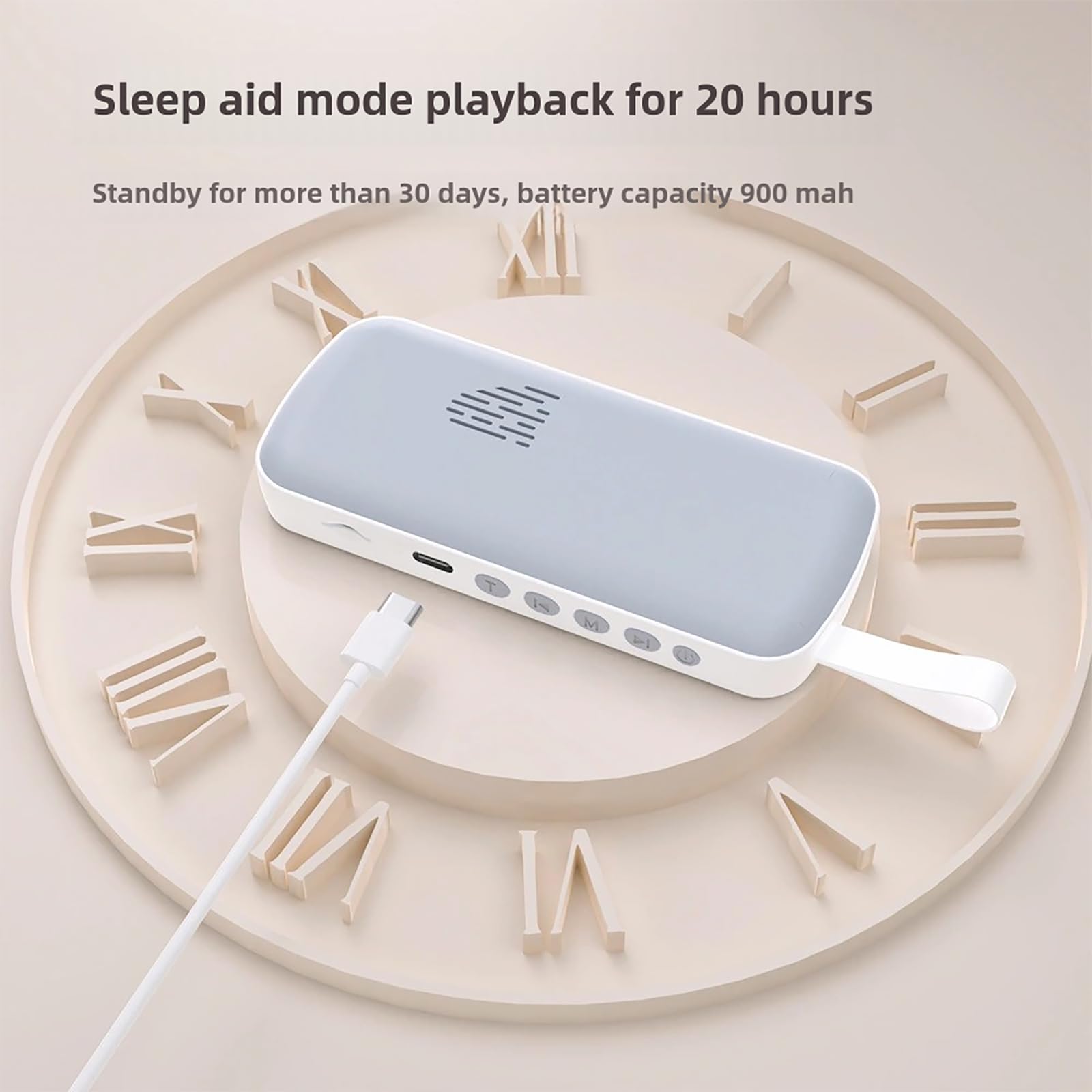 Mini Altavoz de Almohada de conducción ósea para Dormir, Auriculares Bluetooth para Dormir profundamente, Sonido de Ruido Blanco 3D, Ideal para el insomnio