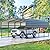 MELLCOM 12 x 20 ft Carport with Galvanized Steel Roof - 12' x 20' x 8.4' Multi-Use Shelter, Sturdy Metal Carport for Cars, Boats, and Tractors