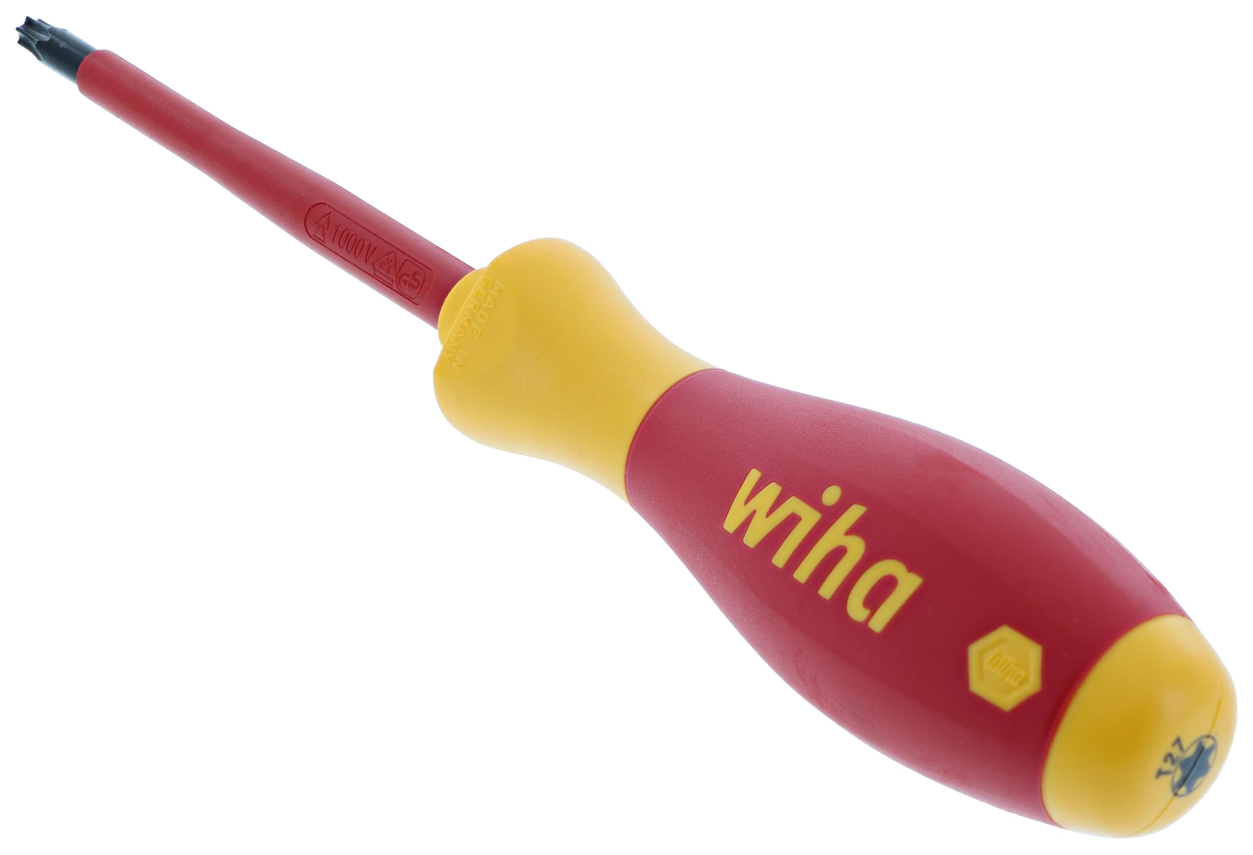 Wiha 32551 cacciavite Torx con manico Softfinish, 1000 volt, T27 x 100 mm