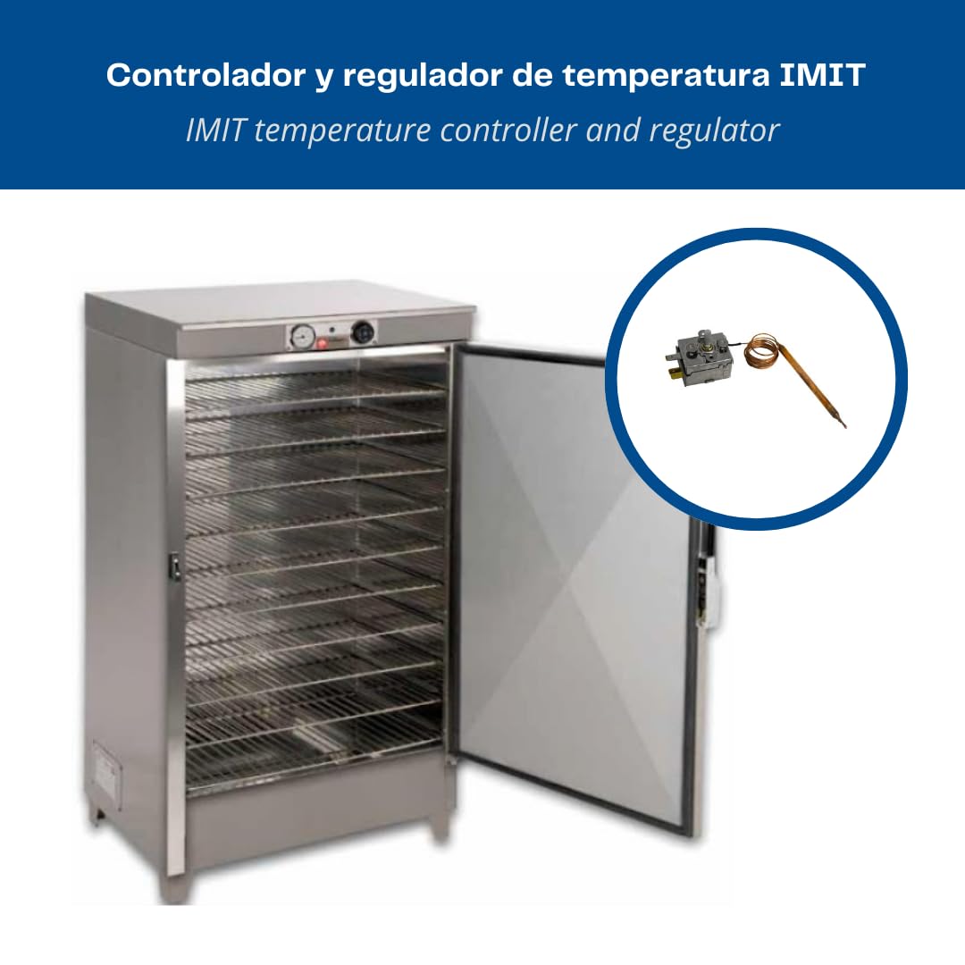 Kit Termostato Imit TR2 0-90ºC | Incluye Mando regulador y embellecedor Compatible Imit | Controlador de Temperatura | Regulador térmico analógico | Recambio Universal para calefacción