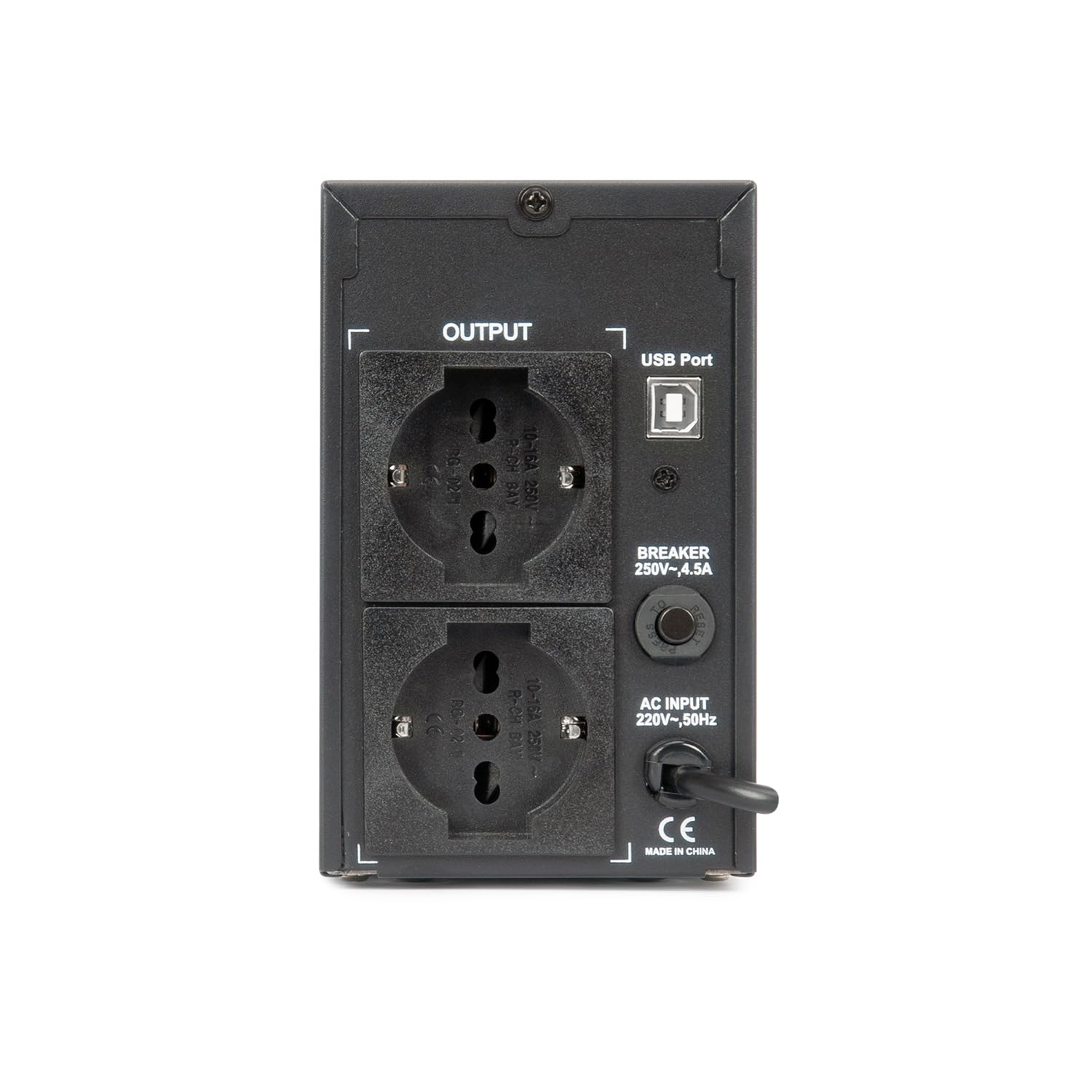 VulTech UPS650VA-LFP-NAS - Fuente de alimentación ininterrumpida (UPS NAS de escritorio para Synology/QNAP/Disco duro de red, 650VA 350W Litio, Línea Interactiva, 2 x Schuko + Puerto USB, Monitoreo