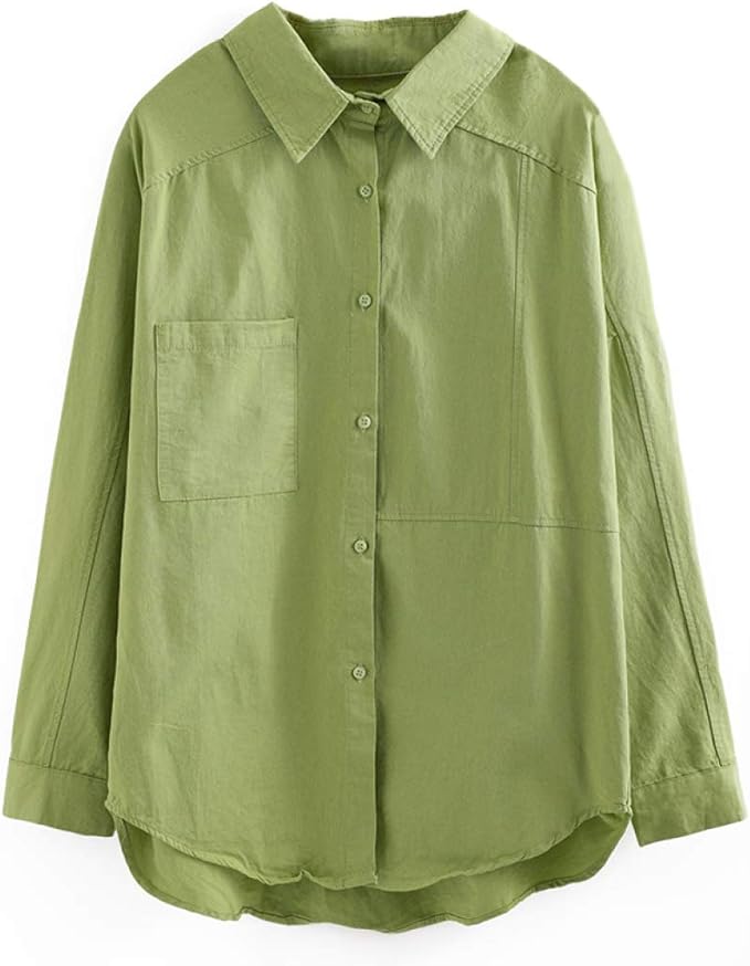 Amazon シャツ ロングシャツ レディース 学園風 長袖 ブラウス 襟付き グリーン ホワイト 着痩せ 春 夏 秋 ゆったり 無地 大人 可愛い オフィス 通勤 Ol カジュアル おしゃれ 大人 シンプル シャツ ブラウス 通販 Amazon シャツ ロングシャツ レディース 学園風 長袖 ブラウス 襟付き グリーン ホワイト 着痩せ 春 夏 秋 ゆったり 無地 大人 可愛い オフィス 通勤 Ol カジュアル おしゃれ 大人 シンプル シャツ ブラウス 通販