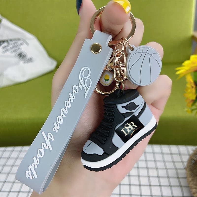 DSR"Cartoon 3D Fairytale Rainbow Horse Keychain For Women Cute Unicorn Car Key Chain Resin Charm Kids Bag Pendant Keyring Holder Gifts (Multi Color) 2