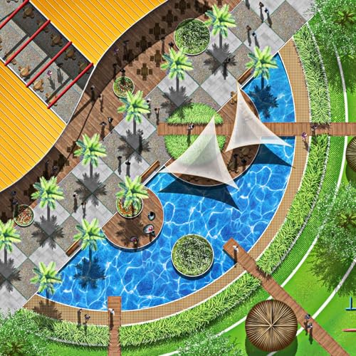 NUOBESTY 5 BöGen KüNstliche Flussplatte 11.61X8.26 Zoll FüR Modellbau Wasser Landschaftsdekor Bachbett Sandtisch DIY Miniatur Wasserwellenbasis