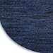 Nourison Essentials Indoor/Outdoor Midnight Blue 8' x Round Area Rug, Easy Cleaning, Non Shedding, Bed Room, Living Room, Dining Room, Backyard, Deck, Patio (8 Round)