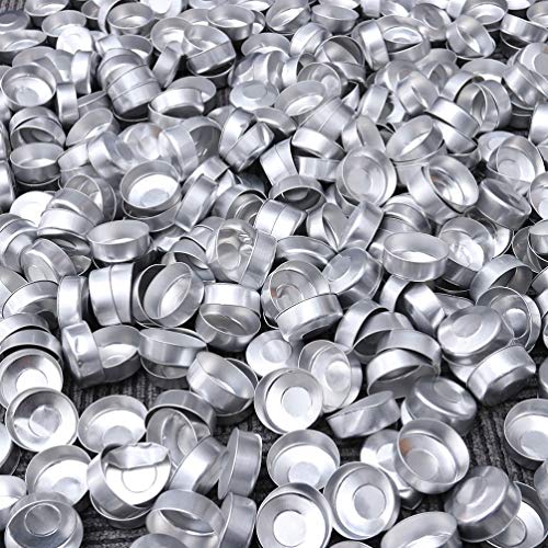 Artibetter Tea Lights Candles 200 Pcs Aluminum Tea Light Tins Cups Tea Light Empty Case Containers For Candle Making (Silver) Jars For Candles #TOP3