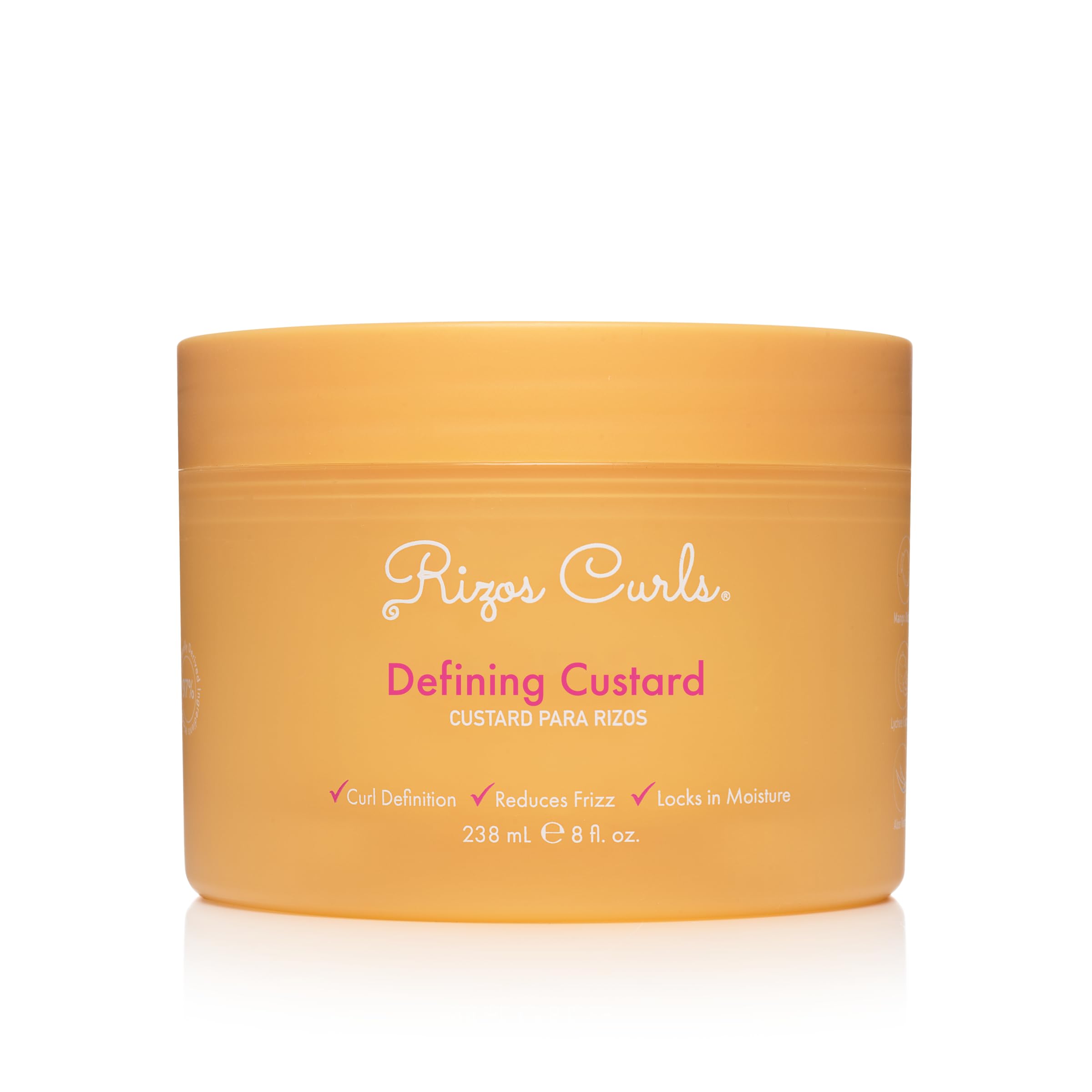 Rizos Curls Defining Custard – Long Hold, Shine & Frizz Control – Defines & Moisturize All Curl Types: Wavy, Curly, Coily 1a–4c – Sulfate & Paraben Free