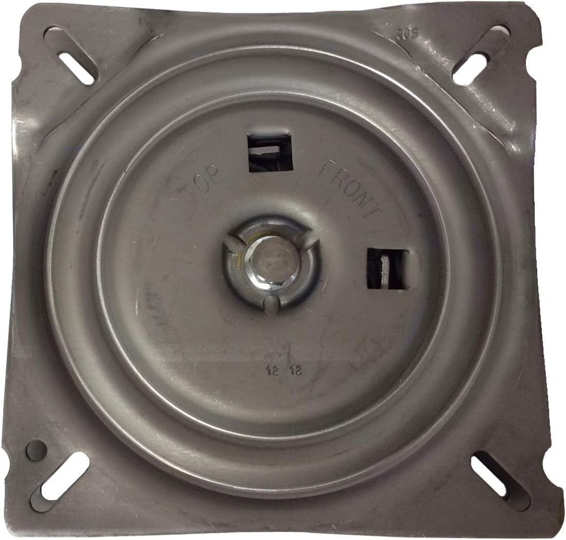 chairpartsonline 7" Replacement Angled Bar Stool Swivel Plate with Memory Auto Spring Self Return Feature - S4938