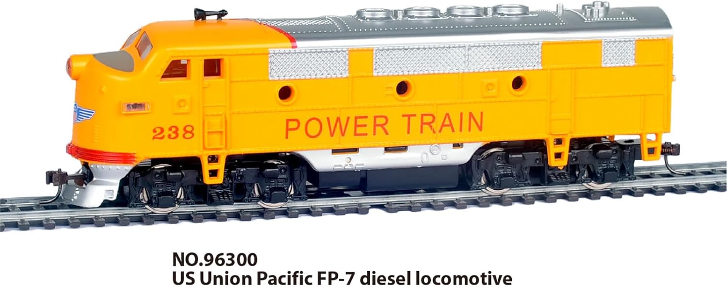 Diesel Locomotive, HO Scale Model Train, Yellow Power Train with Metal Wheels, NO.96300