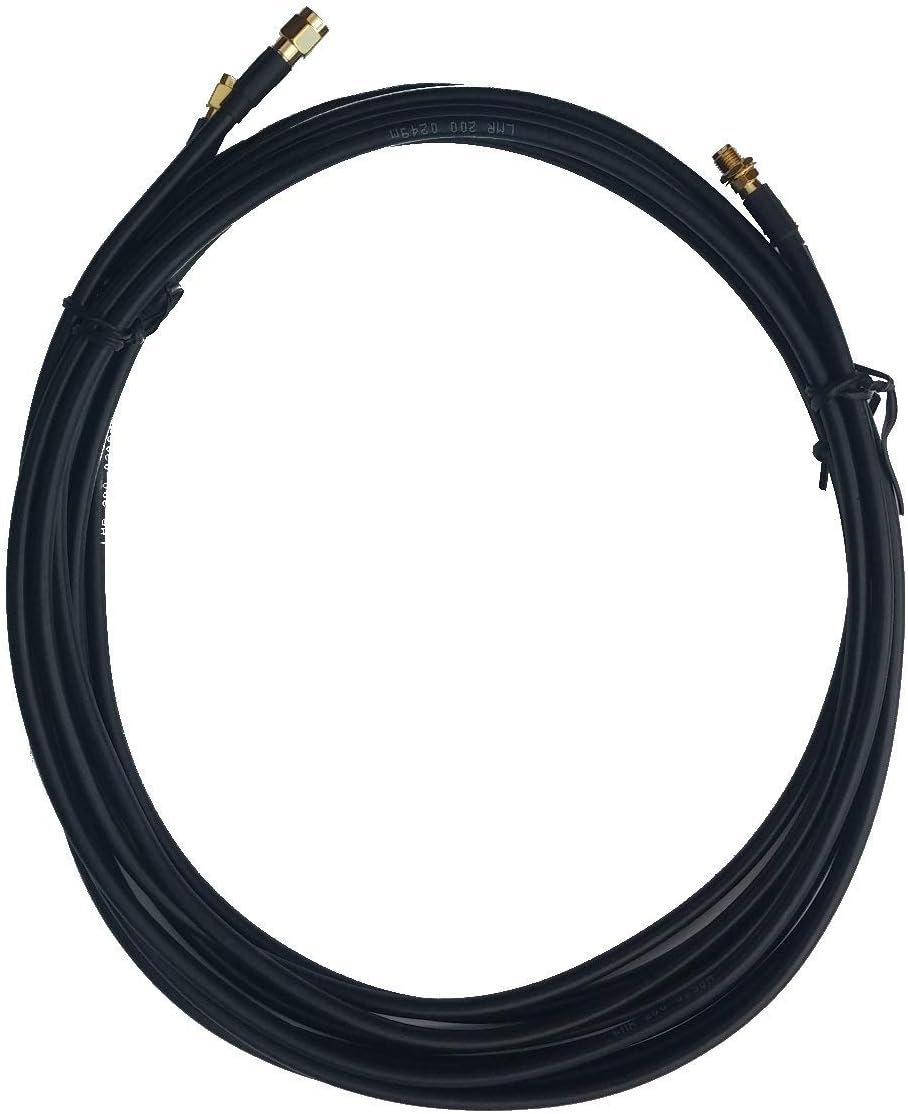 Prolunga Cavo Antenna SMA 2x20m Nero - Per Router 4G/5G LTE MIMO, Connettori SMA Femmina/Maschio - Foto 7