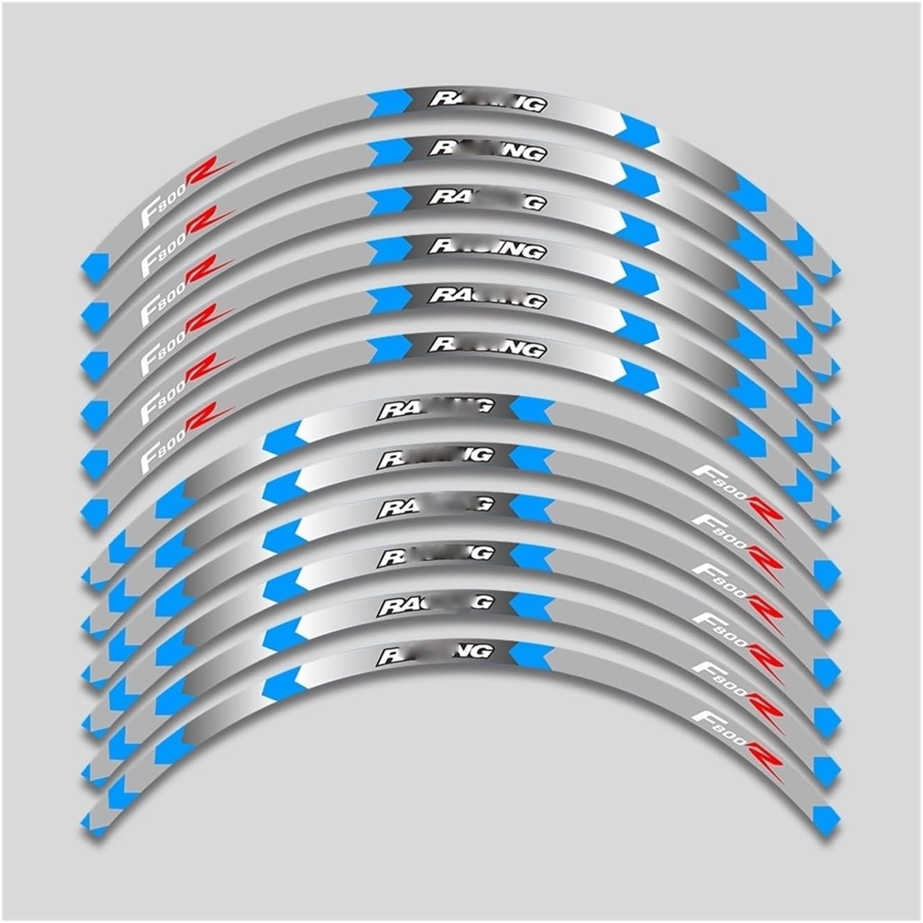 for B&MW for F800R F 800R 800 F800 R Motorcycle Accessories Wheels Stickers Rim Decorative Decals Reflective Stripe Tape Set(5)