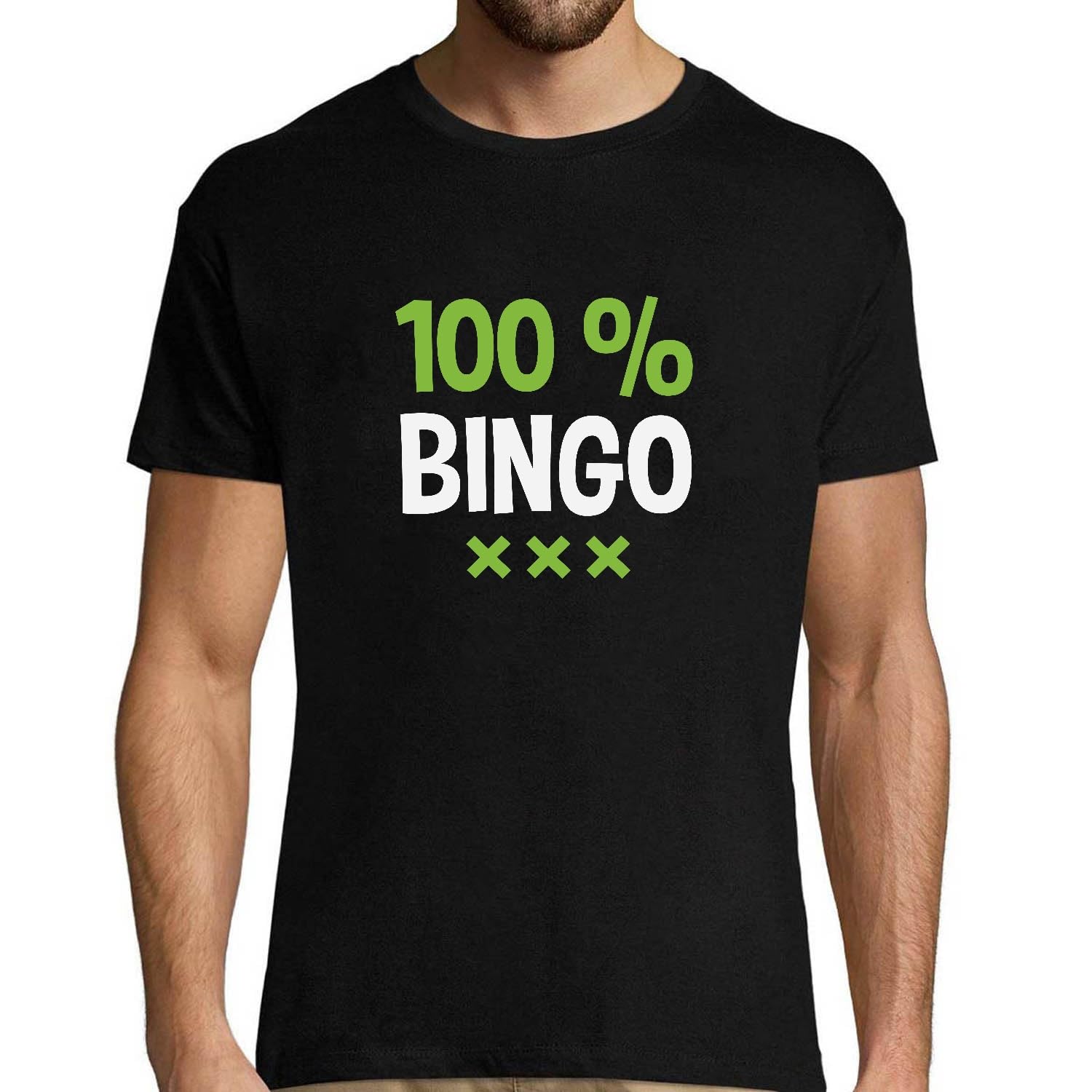 T-Shirt Homme Bingo humoristique de qualité supérieure en coton - 8