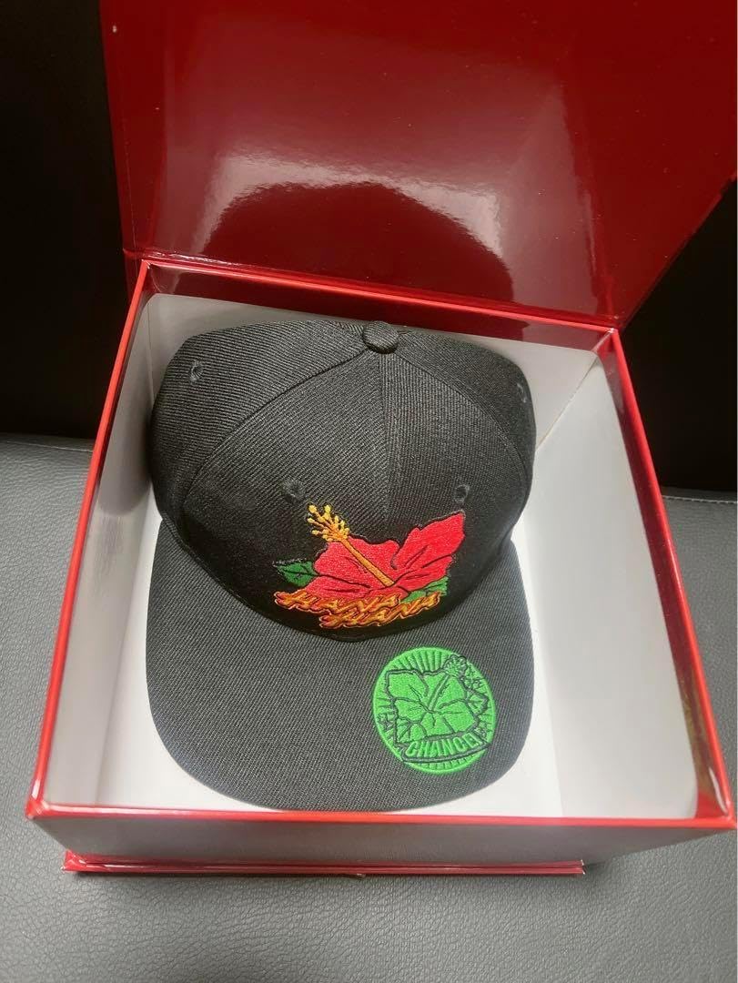 ハナハナ 帽子 新品 HANA HANA 刺繍キャップ 黒 ハナハナ 刺繍帽子