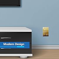 Vista 5 de LIDER Placa de pared en blanco, resistente a la temperatura y a los impactos, acrílico, reflectante, cubierta sin tornillos, decoración moderna