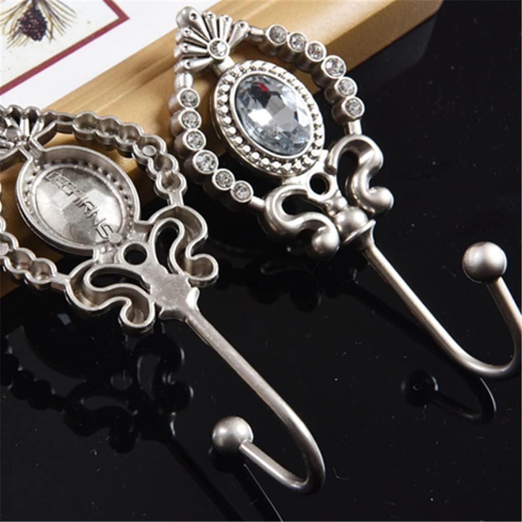 2 PCS Pair Pearl Stone Curtain Accessory Tiebacks Holder Tie Rings Buckles(Black)