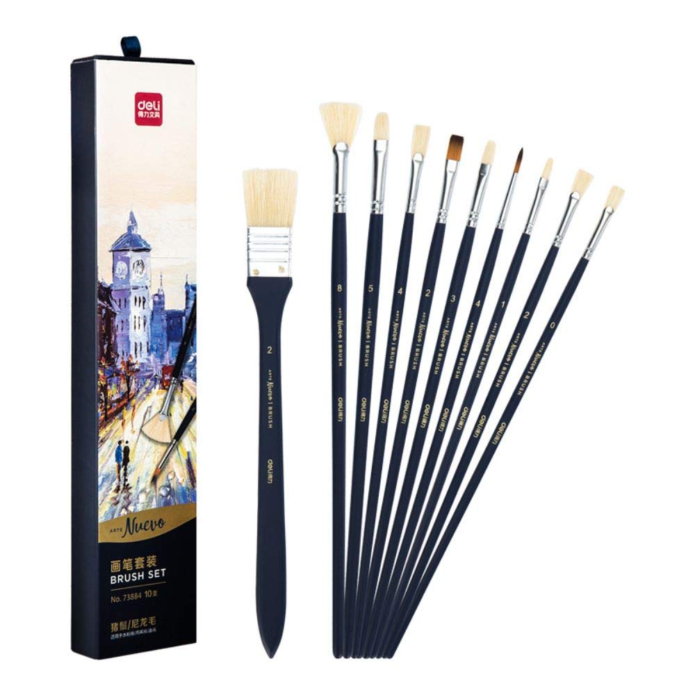 Buy deli Arte Nuevo Artist Range Round Nylon Fibre Brush Set for