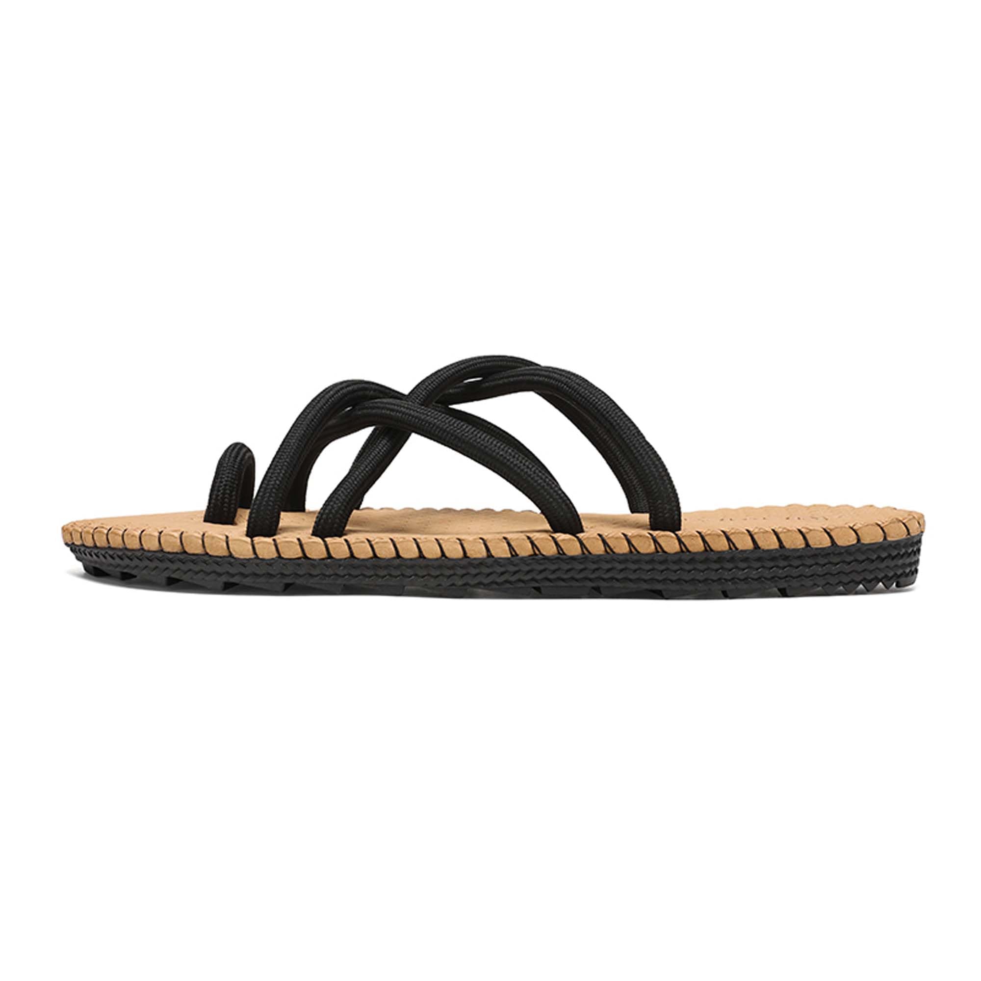 Men's Sandals Flat, beach shoes, water shoes,Comfortable and breathable rope slippers