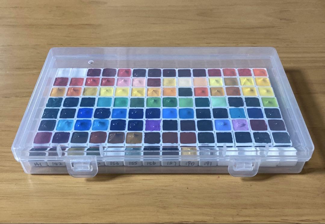 Amazon | ホルベイン 透明水彩絵の具 全108色 小分けセット ケース付き