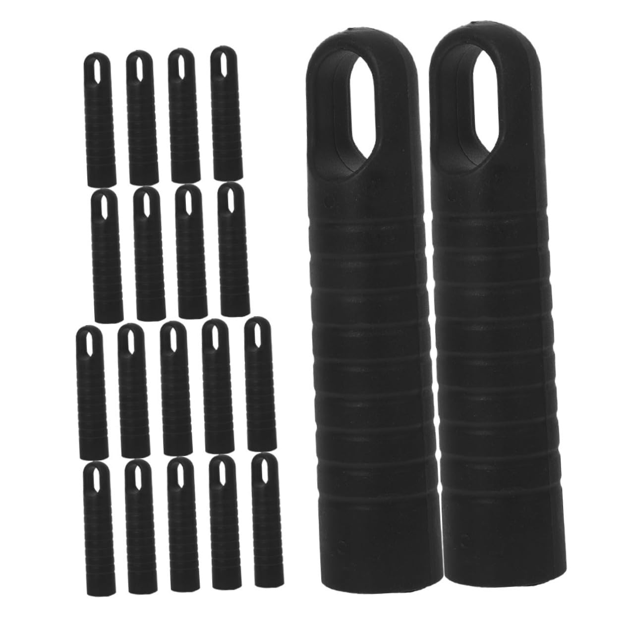 Ciieeo Lot de 20 capuchons en plastique avec filetage de 25 mm pour manche de balai, adaptateur sûr et facile à remplacer, accessoire adapté pour serpillères dans les bureaux et centres commerciaux