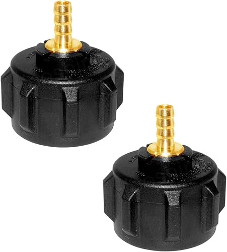 QCC1 Adaptador de propano para tuerca, accesorio de gas propano con válvula reguladora de manguera de 516 pulgadas, accesorio de tubería de propano