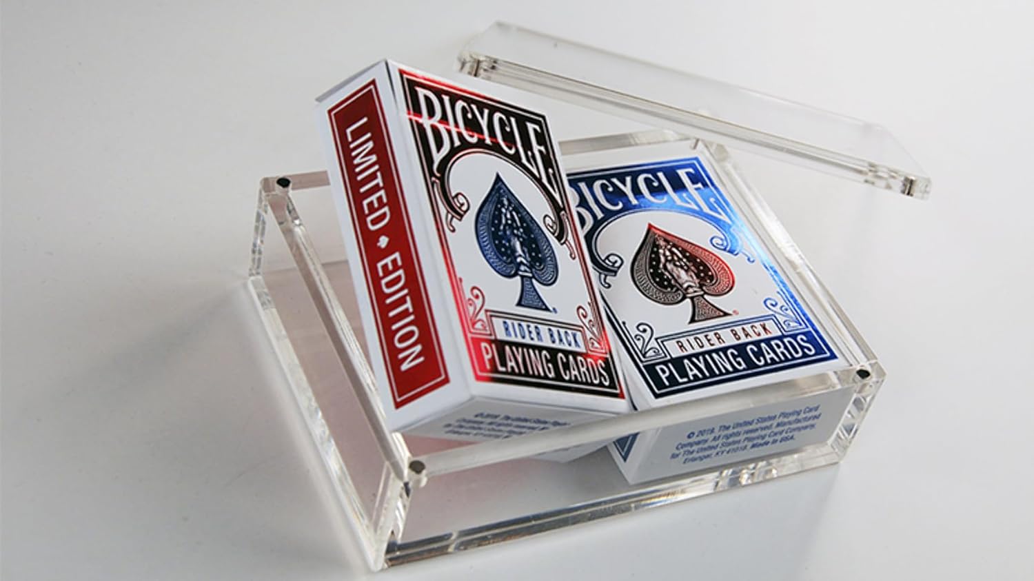 Murphy's Magic Supplies, Inc. Bicycle Rider Back Mini Limited Edition (2 Pack with Foil Tucks in Carat Case) by US Playing Card Co