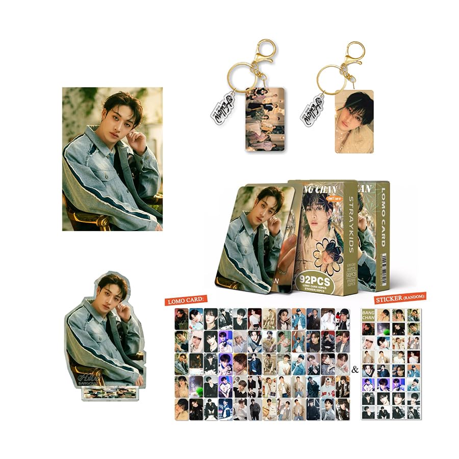 スキズ hollow アクスタ トレカ ステッカー キーホルダー ポスター ギフトボックス 応援グッズ Kpop 韓流 ホビー 台座あり 記念品 アクリルスタンド アクリ 非公式 バンチャン リノ チャンビン ヒョンジン ハン フィリックス スンミン アイエン (バンチャン) [並行輸入品]