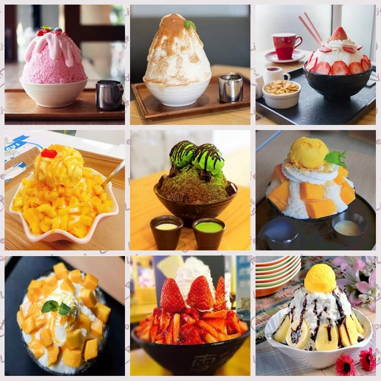 Miniatura 4 de Kolice Máquina eléctrica automática de hielo afeitado, máquina de trituración de hielo, máquina de hielo de copo de nieve, máquina de postres