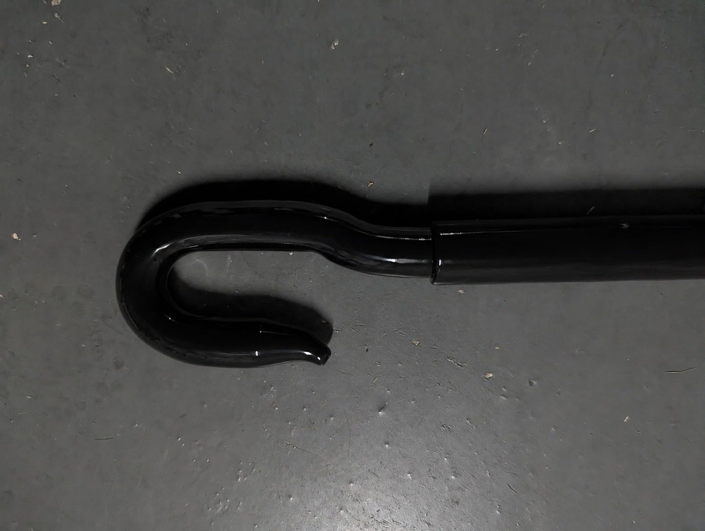 Manivela para Toldo Exterior – Barra Accionamiento para Toldos Enrollables | Maneta Metálica Resistente con Gancho | Recambio Universal para Toldos Manuales (Negro, 150 Cm)