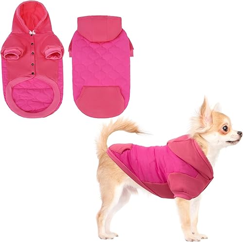 KOOLTAIL Warm Dog Winter Coat for Small Dogs, Waterproof Pup