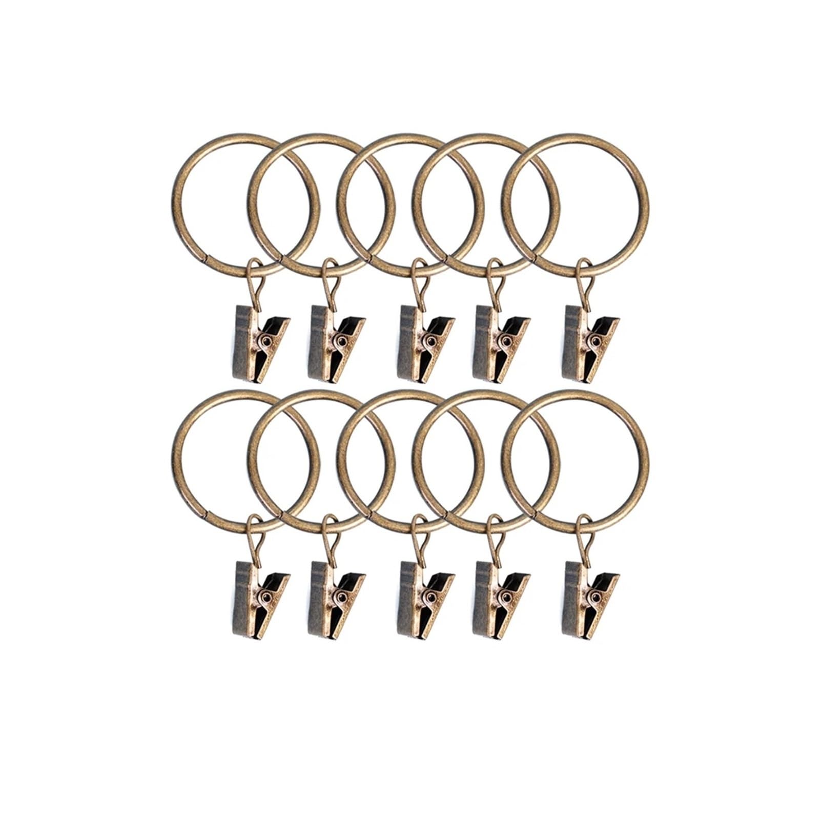 Anillos para cortinas de latón antiguo de 25mm que transforman tu salón
