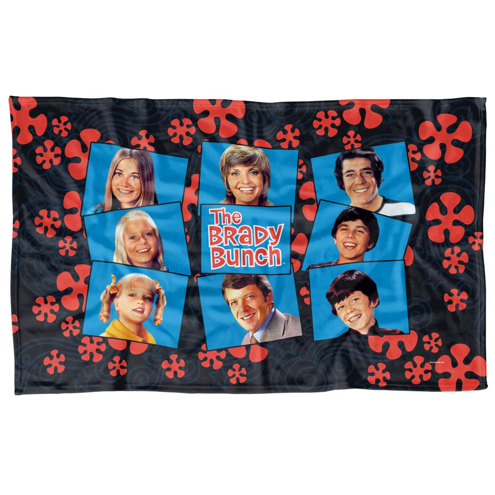 JUST FUNKY The Brady Bunch Fleece-Decke – 114 X 152 Cm, Superweich & Gemütlich