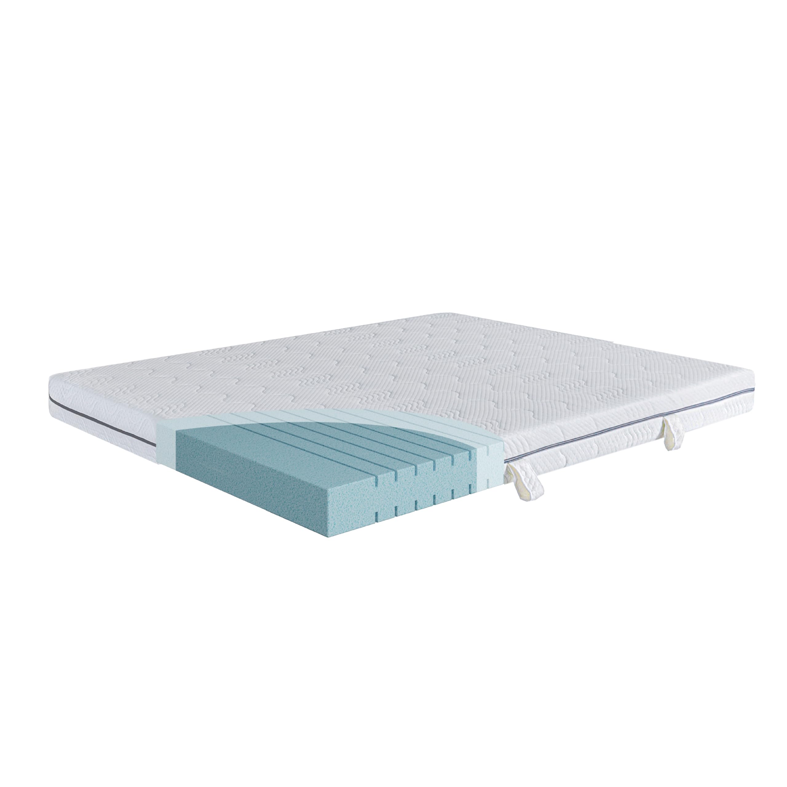 EGO HOME Materac piankowy 90 x 200 cm, H4, 7-strefowy materac z zimnej pianki, wysokość 16 cm, materac rolowany 90 x 200 cm, certyfikat Öko-Tex i CertiPUR