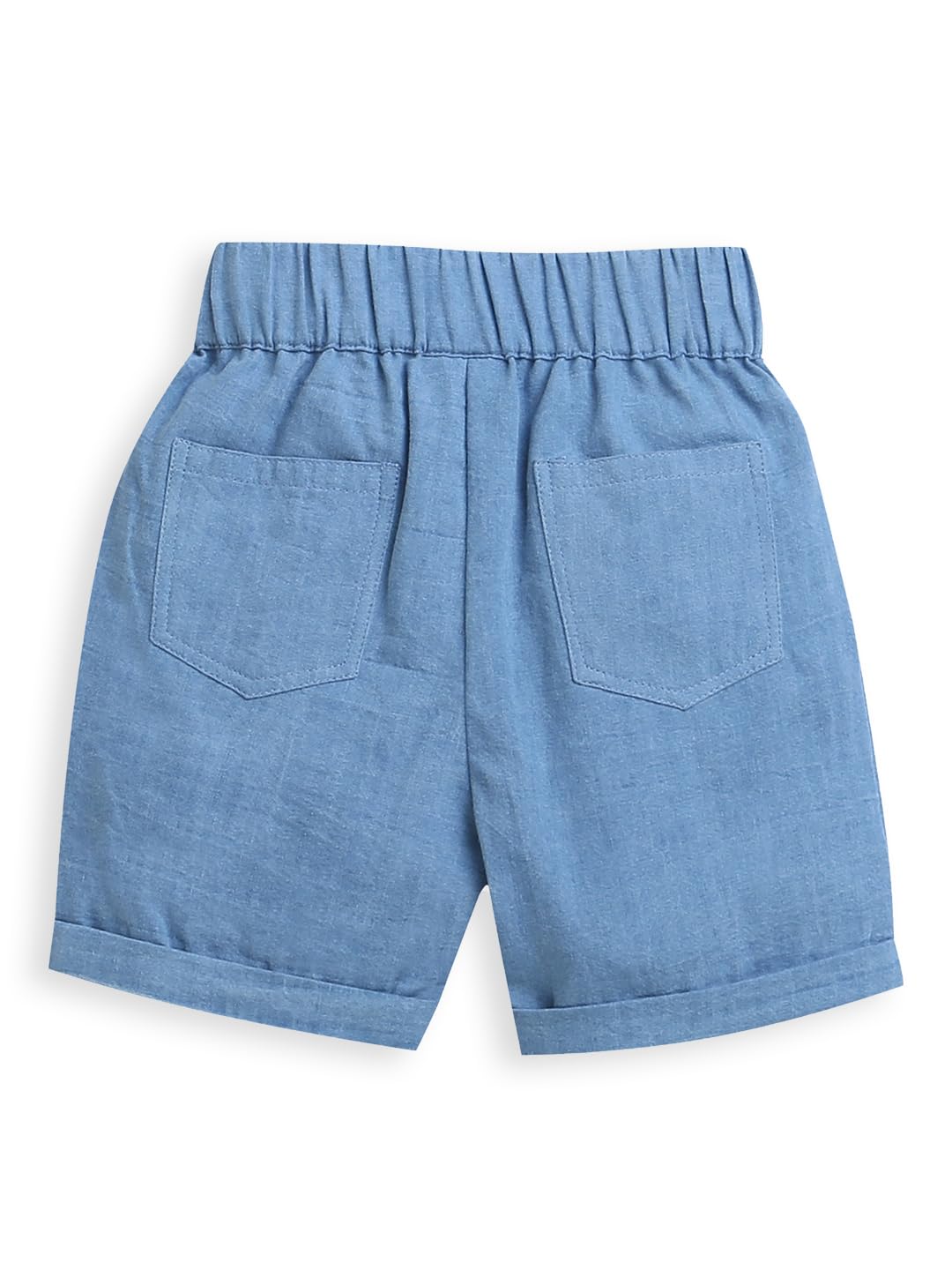 ZIP ZAP ZOOP White Full Sleeve Shirt & Blue Denim Shorts Pant Boys Co-ord Set | 1.5-2 Years 4