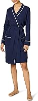 Amazon Essentials Women's Cotton Waffle Knit Mid-Length Bathrobe - Lightweight, Absorbent, Relaxed Fit (Plus Size)