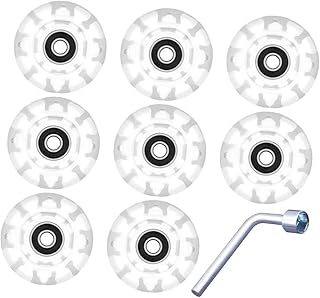 BESPORTBLE 1 Conjunto De Rodas Luminosas Para Quádruplos Acessórios De Brilho Rodas De Internas Rodas De Skate Externas Rodas De Skate Cruiser Roda De Skate Luminosa Pu