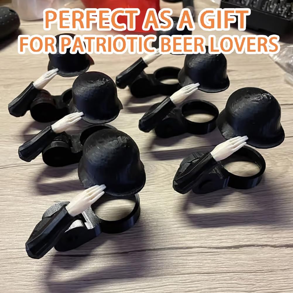 Soldier Salute Bierflaschen Helm - Lustiger Staubschutz Für Flaschen 27-30mm